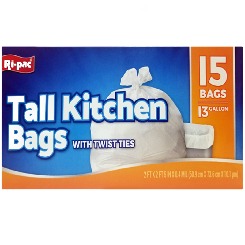 RiPac Tall Kitchen Bags Bulk Case 24