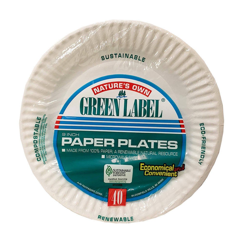 Nature's Own Paper Plates Bulk Case 24