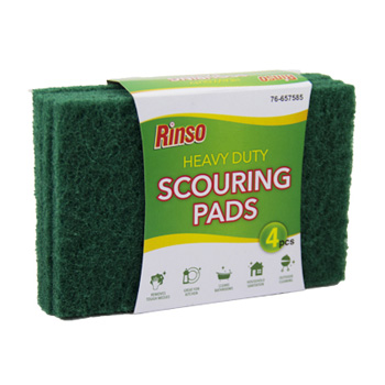 Large Green Heavy Duty Scouring Pads 102450 
