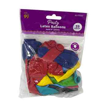 Party Balloon Latex Value Pack Assorted