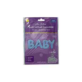 Party Mylar Air Filled Jelly Bean Color Baby