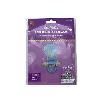 Party Mylar Baby Pacifier Boy