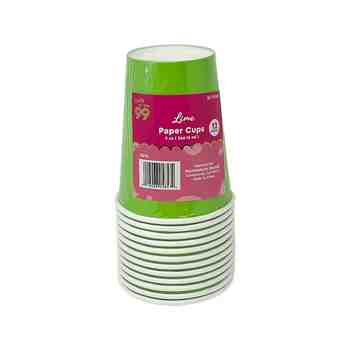 Party PG Solid Paper Cups Lime
