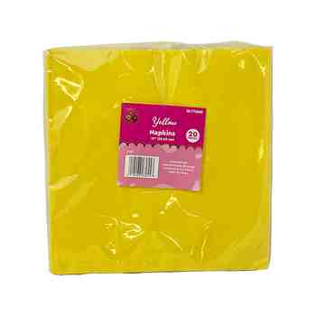 Party PG Solid Napkin Lunch Yellow