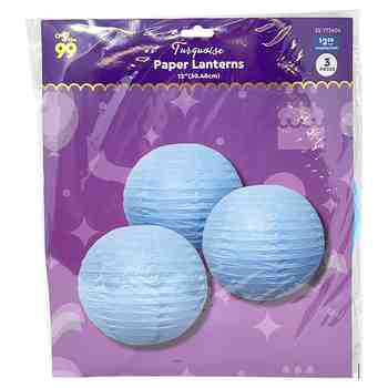Party Decorations Lantern Turquoise
