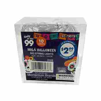 Halloween Festive Fiesta Paper LED Skull Lights Colorful