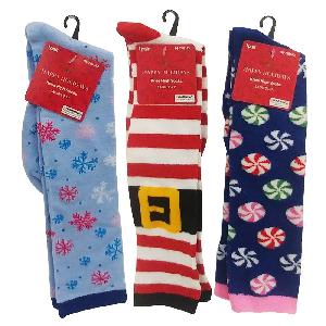 Christmas Polyester Knee High Socks