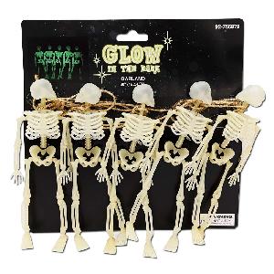 Halloween Glow in the Dark Skeleton Garland