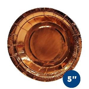 Party PG Fashion Foil Paper Round Plate Rose Gold