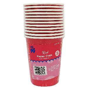 Party PG Solid Paper Cups Red