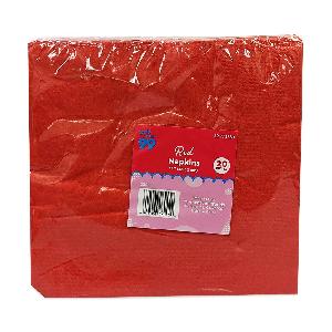Party PG Solid Napkin Lunch Red