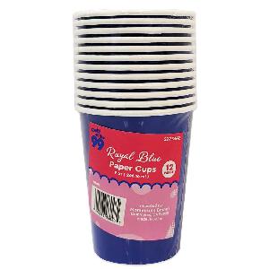 Party PG Solid Paper Cups Royal Blue