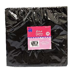 Party PG Solid Napkin Lunch Black