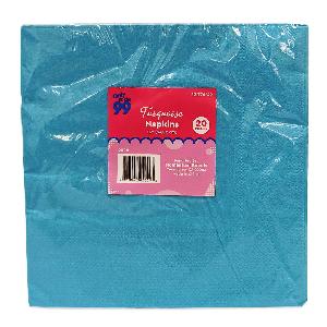 Party PG Solid Napkin Lunch Turquoise