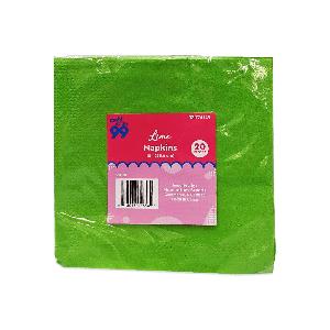 Party PG Solid Napkin Beverage Lime 