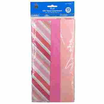 Party Printed Tissue Solid Baby Pink