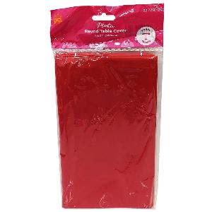 Party PG Round Table Cover Solid Dia Red