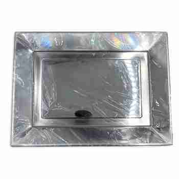 Party Catering Rectangle Tray Silver
