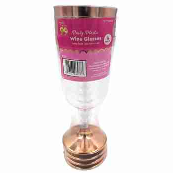 Party Catering drinkware Plastic Wine Rose Gold