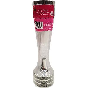 Party Catering Drinkware Plastic Champagne Silver