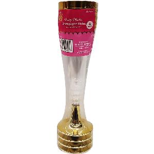 Party Catering Drinkware Plastic Champagne Wine Gold