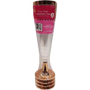 Party Catering Drinkware Plastic Champagne Rose Gold