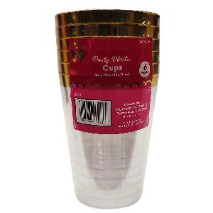 Party Catering Drinkware Plastic Tumbler Gold