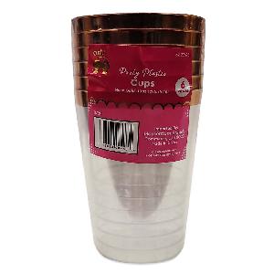 Party Catering Drinkware Plastic Tumbler Rose Gold