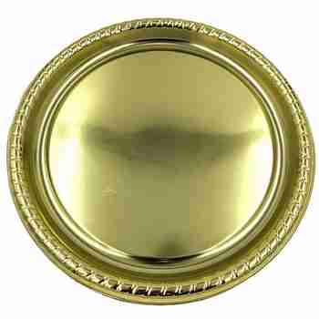 Party Catering Round Tray Gold 