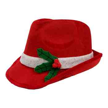 Christmas Adult Fedora Hat Women